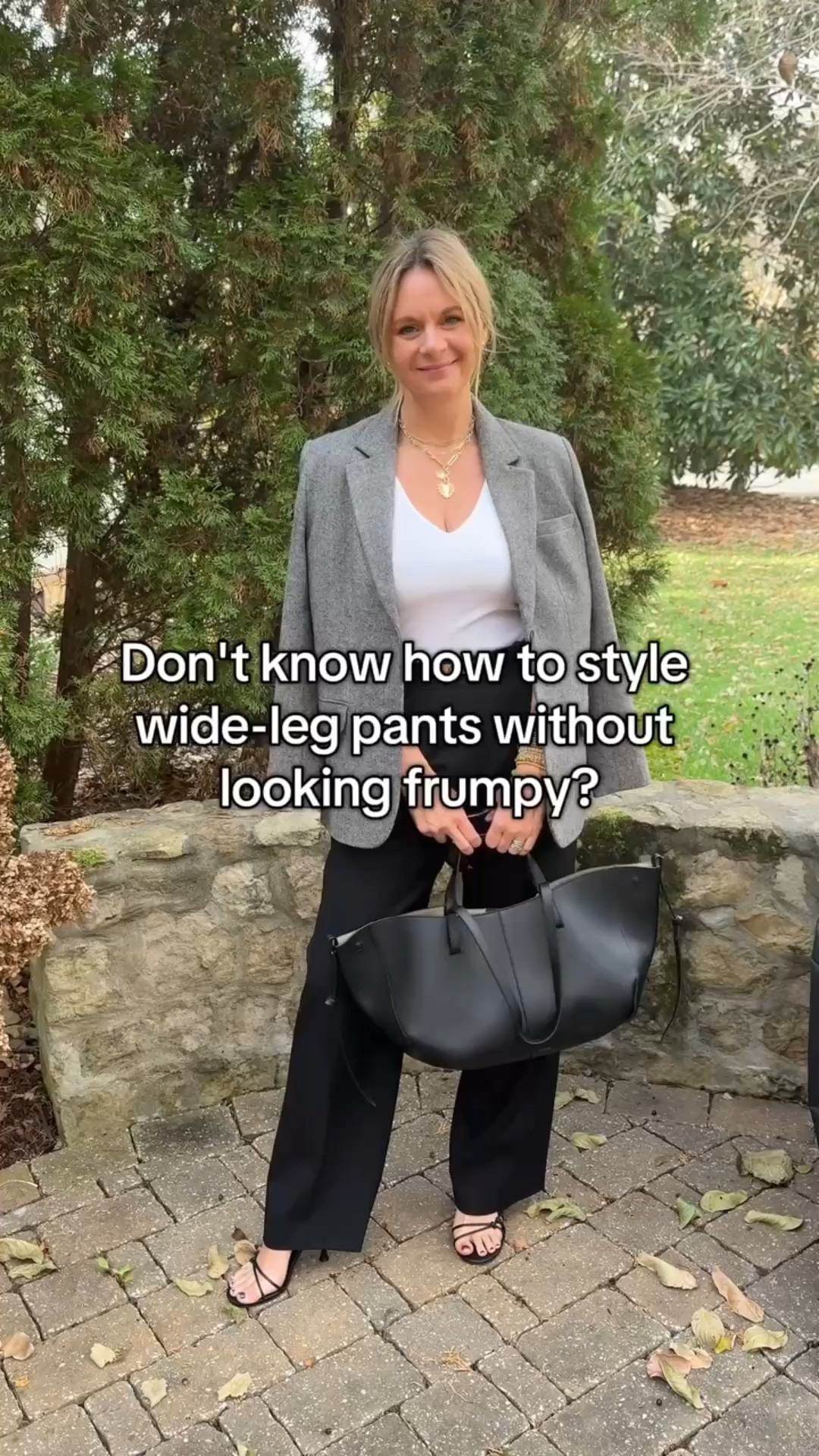 Wide-leg pants can be incredibly chic—or they can completely overwhelm your frame. The difference? It's all about balance and proportion. 

Here's how to nail it: 
Balance the volume. If the bottom is wide, the top needs to be fitted or tucked. Think bodysuit, fitted turtleneck, or a tucked-in blouse. Avoid oversized tops—they'll make you look like you're drowning in fabric. 

Mind the rise. High-waisted wide-legs elongate your legs and define your waist. Low or mid-rise styles can make you look shorter and wider. 

Choose the right shoes. Heels or platform shoes are your best friend here—they create a long, lean line. Flats can work, but make sure the hem just grazes the floor to avoid cutting your leg line short. 

Watch the fabric. Structured fabrics (like denim, linen blends, or ponte) hold their shape better than drapey, flowy materials that can add unwanted bulk. 

Define your waist. Add a belt if needed, or choose styles with a defined waistband. This creates shape and prevents the "shapeless" look. 

Wide-leg pants aren't the problem—it's how you're styling them. Get the proportions right and they're one of the most elegant pieces you can wear. ✨ 

💫 Follow for more styling solutions 
💬 DM us "STYLE" to work together