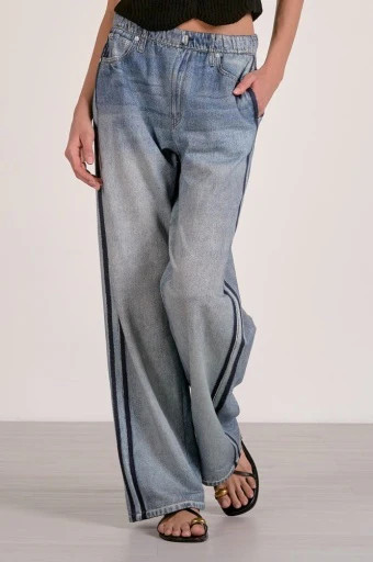 Faux Denim Track Pants | Studio 4 Threads