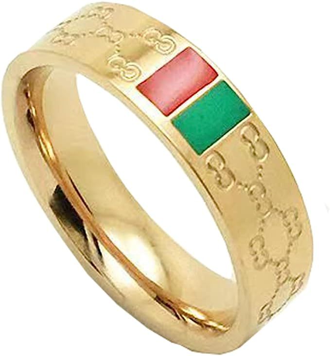 Amazon.com: Love Rings Titanium Steel Promise Best Gifts for Men Women Girls Wedding Engagement V... | Amazon (US)