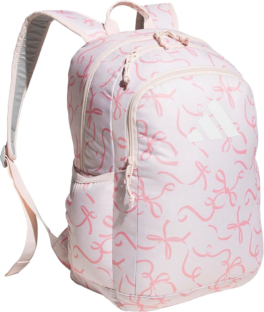 adidas Kids Affiliate Backpack \u2013 School Bag for Girls and Boys, 27L, Bow Print Pink Tint/Pin... | Amazon (US)