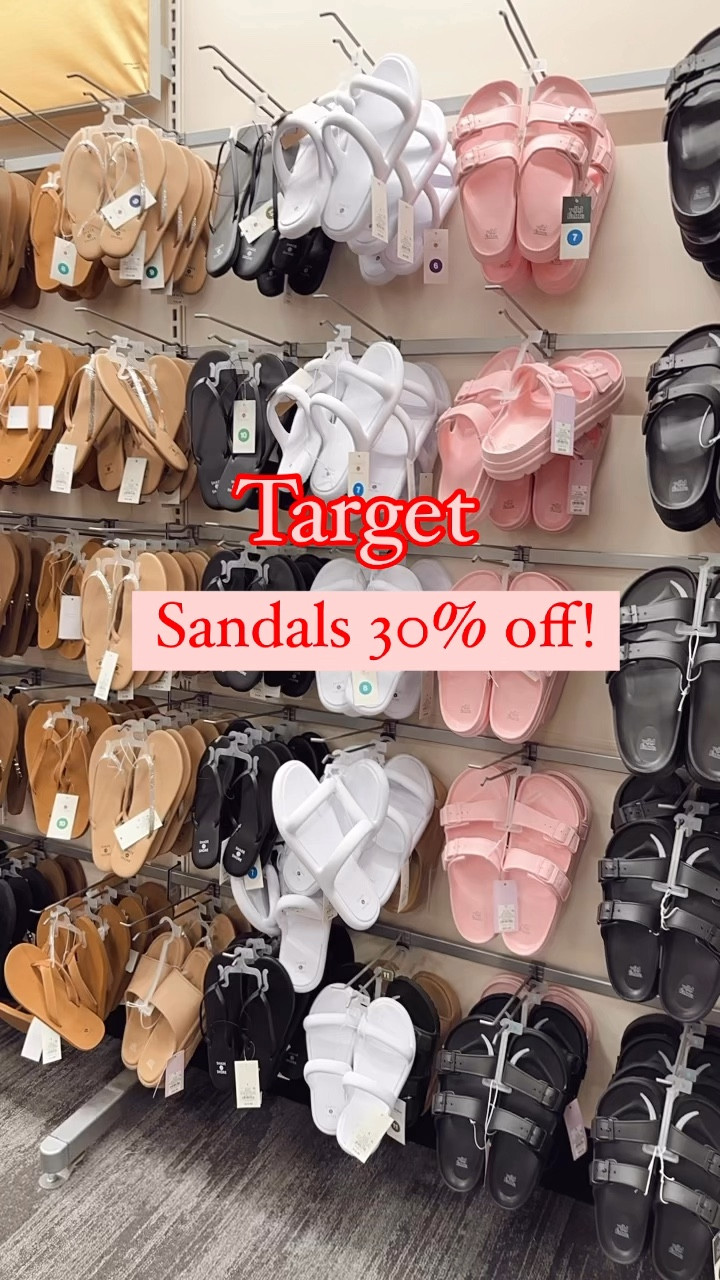 Y’all run! Target has 30% off their sandals and much more right now! 
Hurry and snag a pair! 

#LTKStyleTip #LTKShoeCrush #LTKSaleAlert