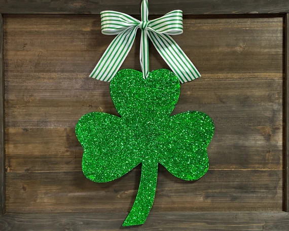 Shamrock Wreath  St. Patrick's Day Door Decor  Lucky | Etsy | Etsy (US)