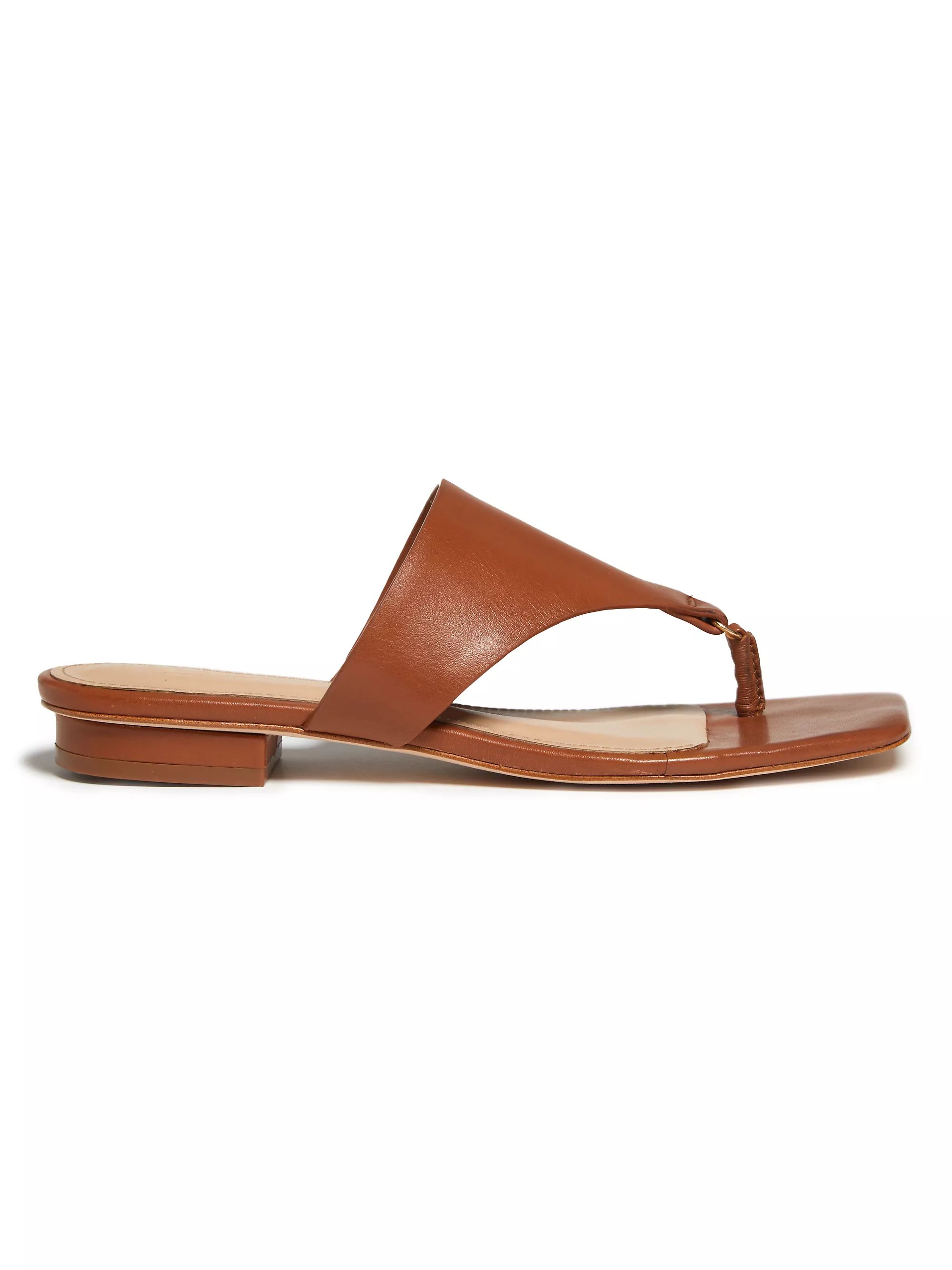 Ring Leather Sandals | Saks Fifth Avenue