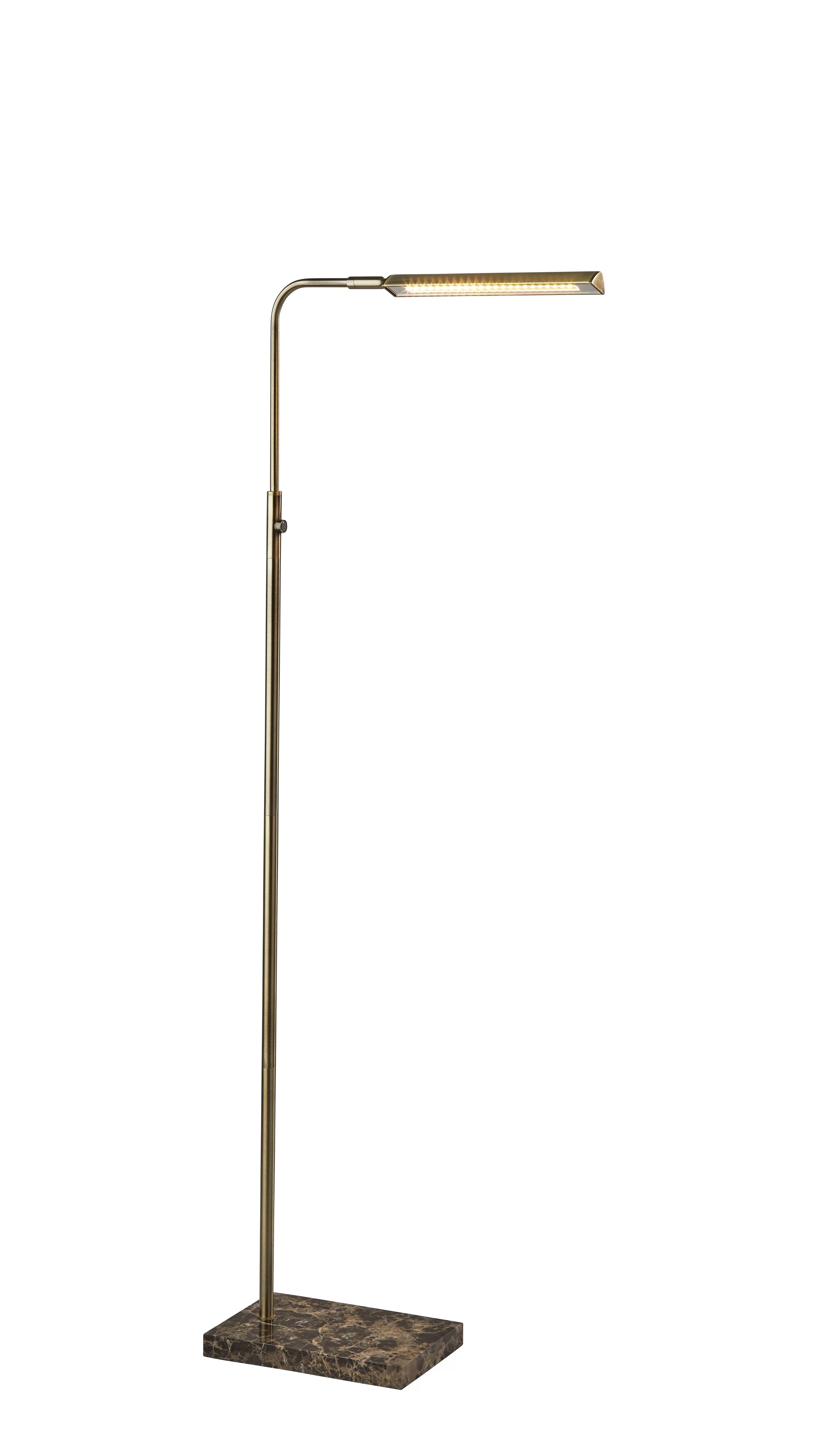 Reader LED Floor Lamp with Antique Brass Finish | Walmart (US)