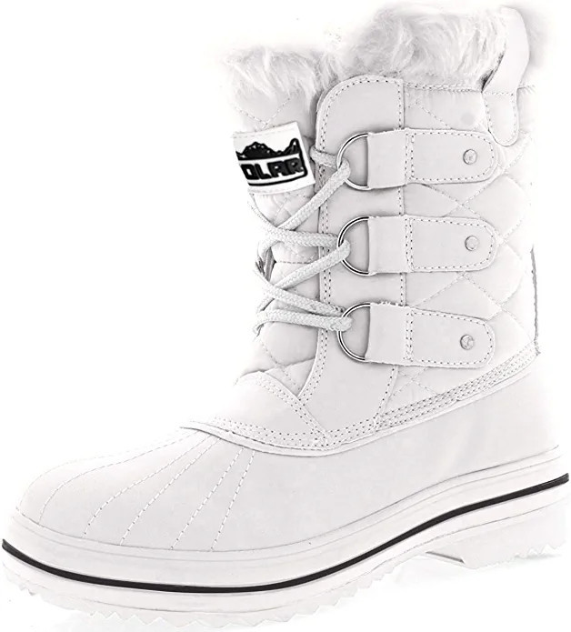 Womens Snow Boot Quilted Short Winter Snow Rain Warm Waterproof Boots | Amazon (US)