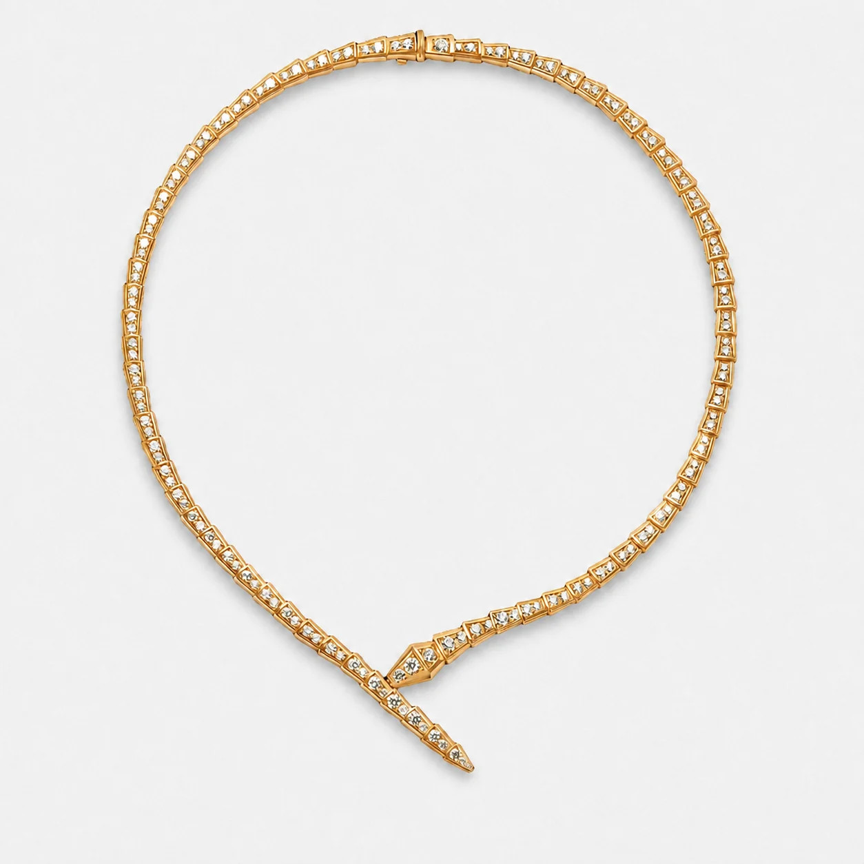 Vessaly Crystal Serpent Snake Choker Necklace - Shop | Shop.com