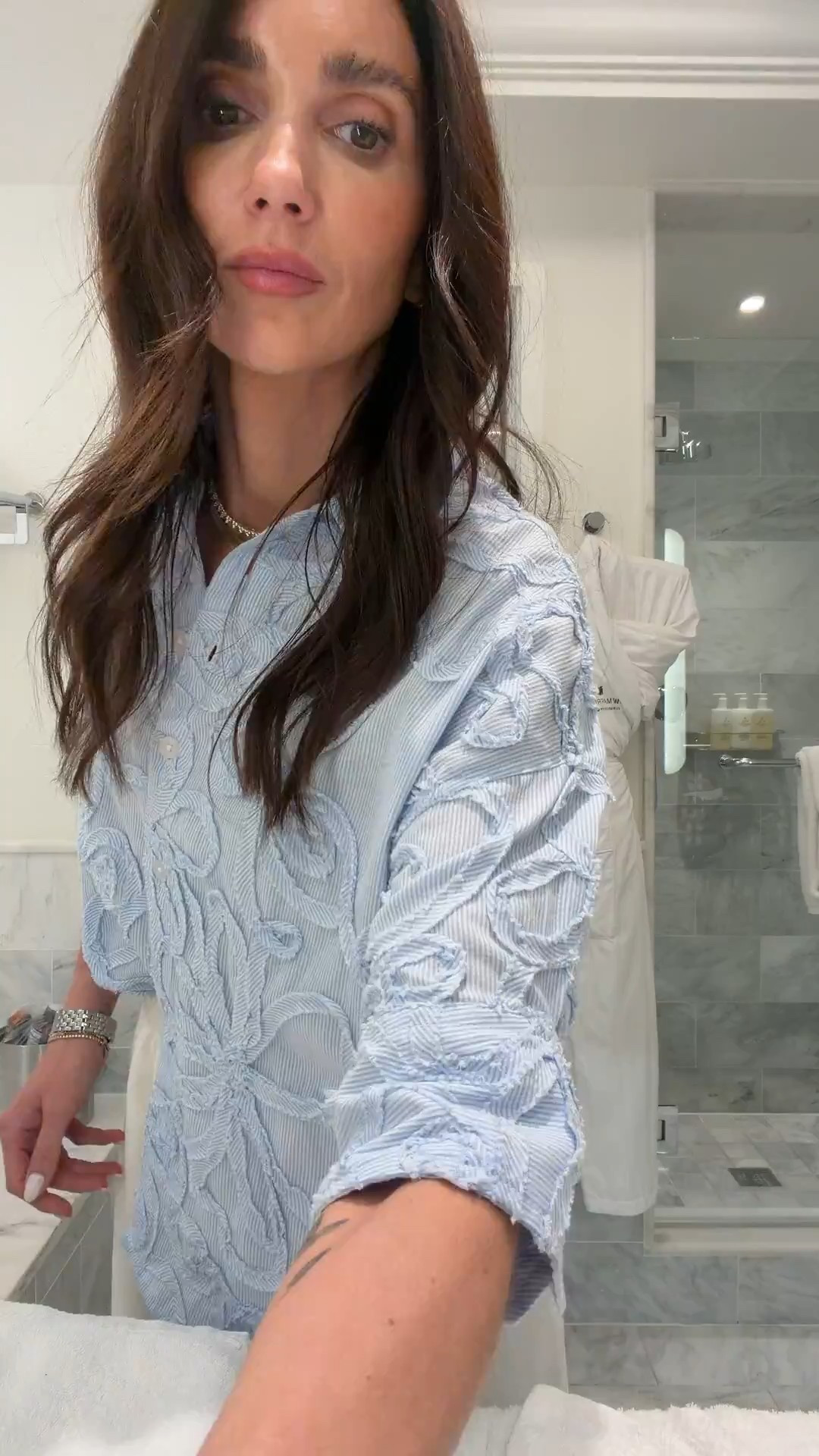 Outfit 🔗 xs in shirt, s in pants - these do not wrinkle at all! Sat all day in these no wrinkle in sight .shoes fit tts
Tennis tournament outfit, workwear outfit inspo, spring outfit, easy outfit, effortless style, Annabrstyle 

#LTKSeasonal #LTKWorkwear #LTKootd