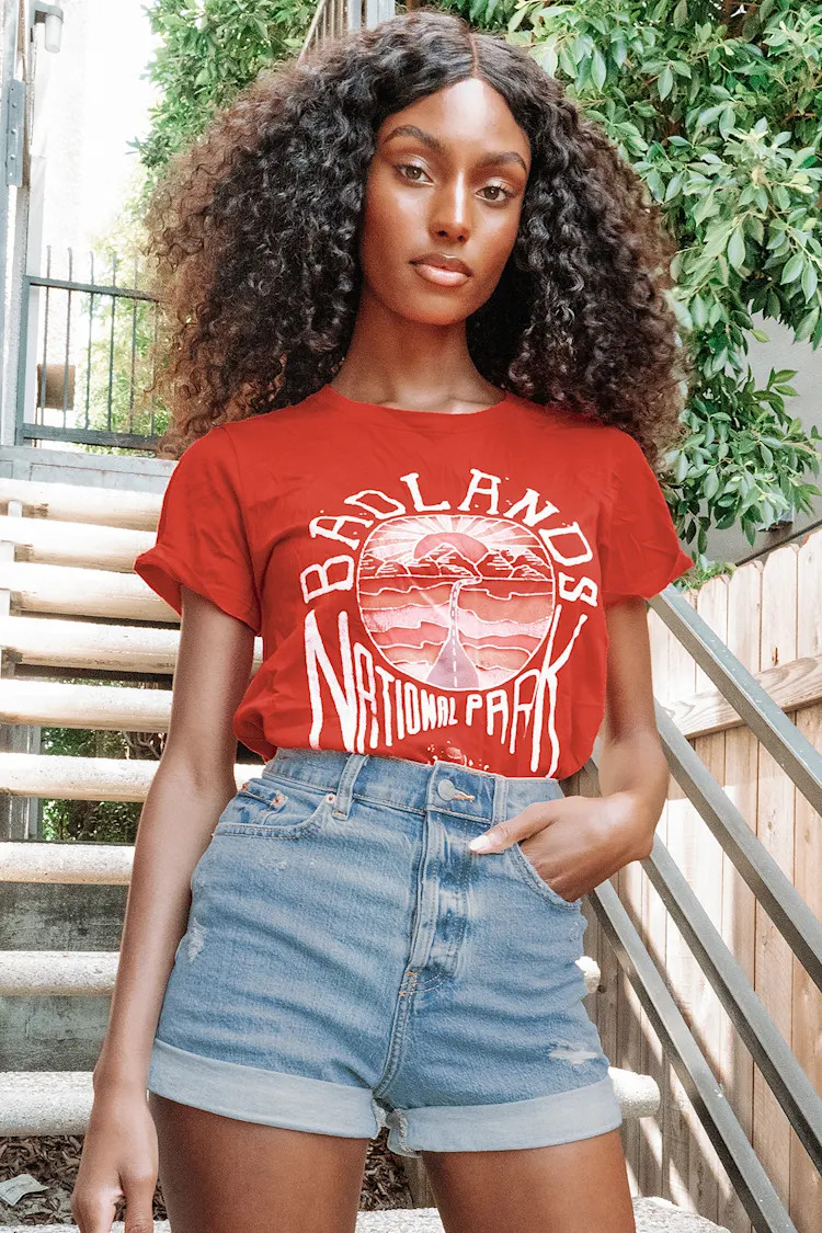 Dad's Girl Light Wash Distressed Denim High Rise Cuffed Shorts | Lulus (US)