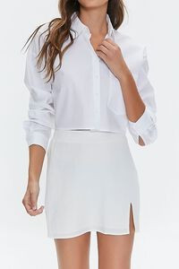 Chambray-Blend Mini Skirt | Forever 21 | Forever 21 (US)