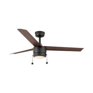 Altitude Tritour 44 in. Integrated LED Indoor Matte Black Ceiling Fan with White Color Changing L... | The Home Depot