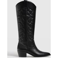 Stradivarius Cowboy knee-high boots BLACK 5 | Stradivarius (UK)