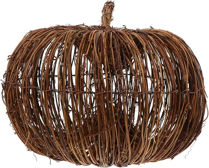 1pc Wicker Pumpkin Decor Fall Pumpkin Fall Decor Halloween Home Decor Wicker Pumpkin Fake Pumpkin... | Amazon (US)