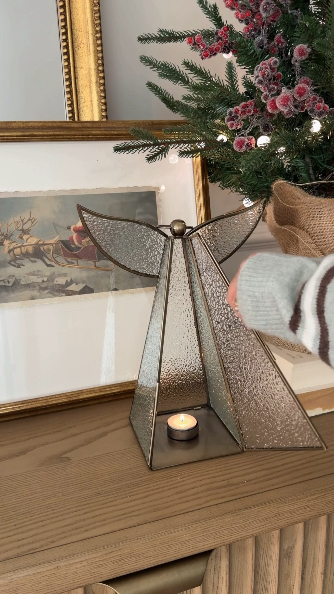 The sweetest Christmas angel candle holder 🕯️

#LTKHome #LTKSeasonal