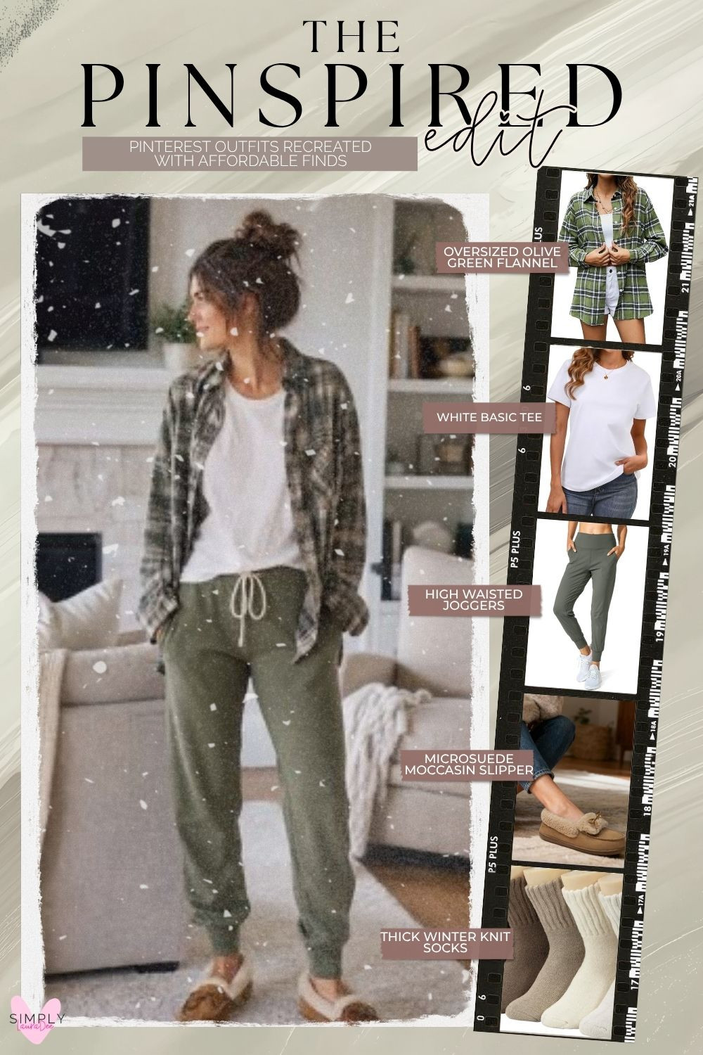 Cozy casual winter outfit with easy lounge-inspired layers 🤎🌲 Recreate this Pinterest-inspired look with an oversized olive green flannel, a white basic tee, high-waisted joggers, microsuede moccasin slippers and thick knit socks. It’s such an easy outfit for working from home, school drop-off, slow weekends, coffee runs or cozy winter days when you want to be comfortable but still look put together.

#WinterOutfit #CasualWinterOutfit #CozyOutfit #Loungewear #MomStyle #AmazonFashion #AmazonFinds #FlannelOutfit #JoggerOutfit #MoccasinSlippers #WorkFromHomeStyle #EverydayOutfit #CozyWinterStyle #WinterLayers #PinterestOutfit 

 #LTKootd #LTKmorningroutine #LTKPlusSize
