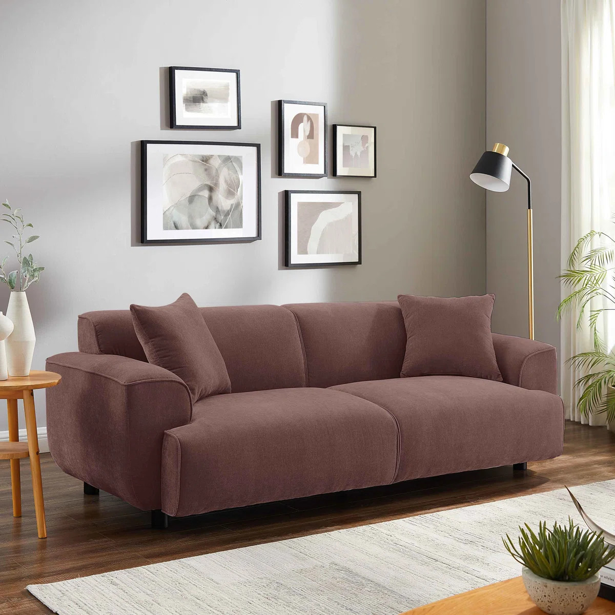 MINIMORE Modern Style 91"W Wallas 3Seater Sofa | Wayfair North America