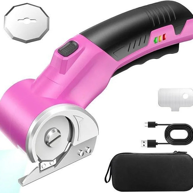 Cordless Electric Scissors: 4V Rechargeable Rotary Cardboard Cutter, 3000mAh Battery, with LED Li... | Walmart (US)