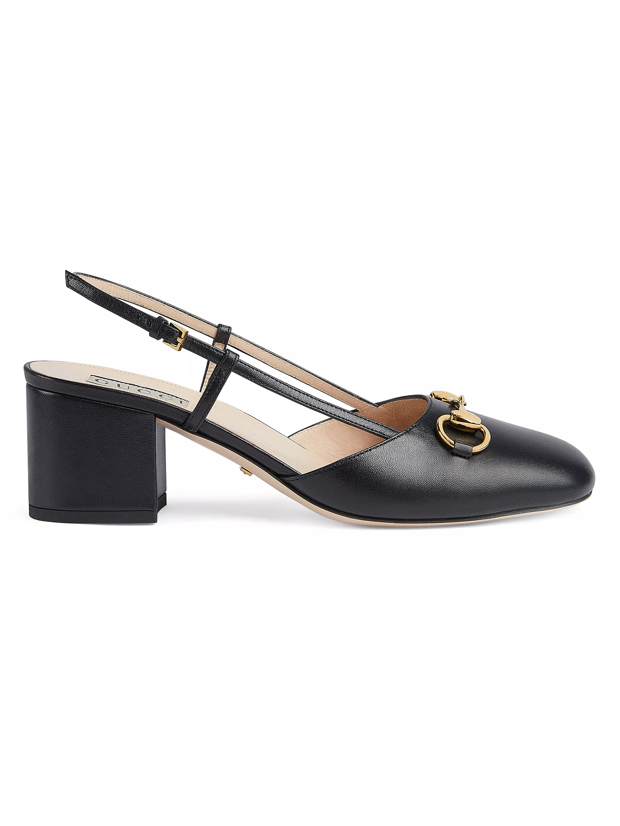 Lady Horsebit Leather Slingback Pumps | Saks Fifth Avenue
