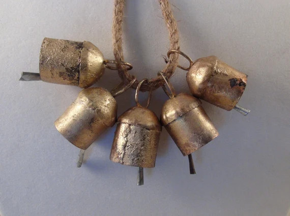 BELL SALE! Big, Discounted Savings on Gold, Brass, Noah Bells-5 Beautiful Bells for Crafts, Key C... | Etsy (US)