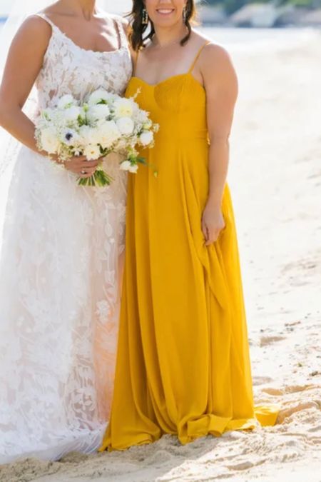 You will love this yellow beach wedding guest dress!

#LTKunder100 #LTKwedding
