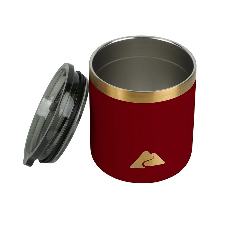 Ozark Trail 10oz Wine Tumbler & 34oz Wine Bottle Set, Red | Walmart (US)
