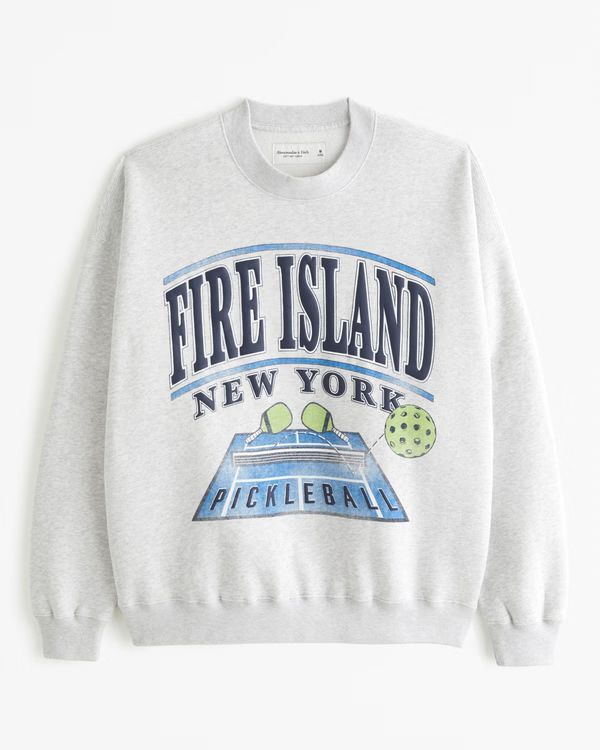 Gender Inclusive Fire Island Graphic Crew Sweatshirt | Gender Inclusive Gender Inclusive | Abercr... | Abercrombie & Fitch (US)