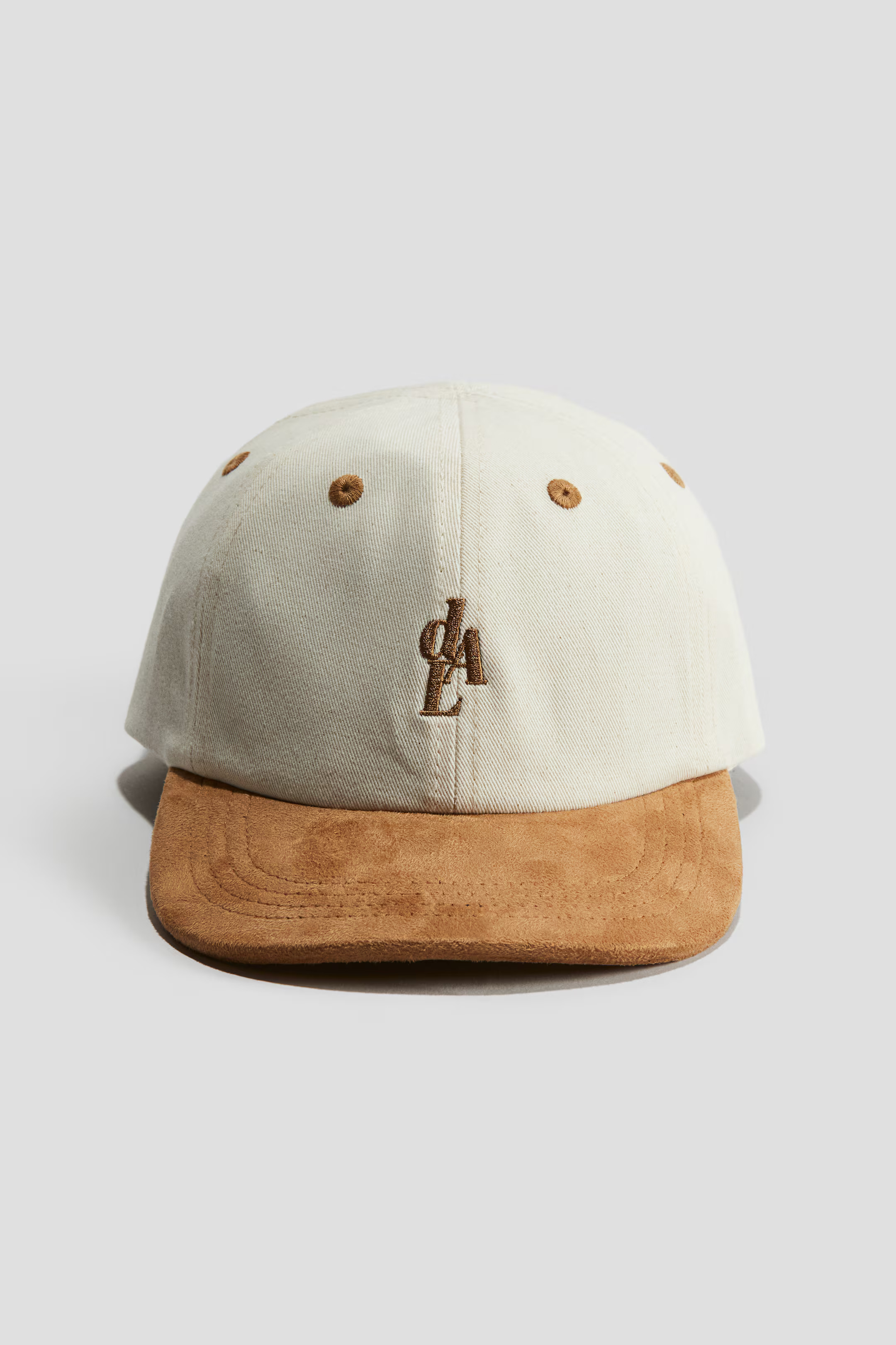 Embroidery-detail twill cap - Beige/cream - Kids | H&M US | H&M (US + CA)