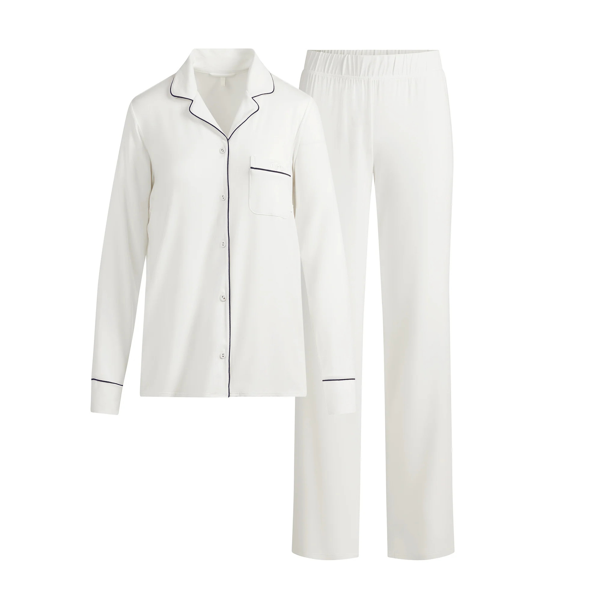 LONG SLEEVE BUTTON UP SET | SKIMS (US)