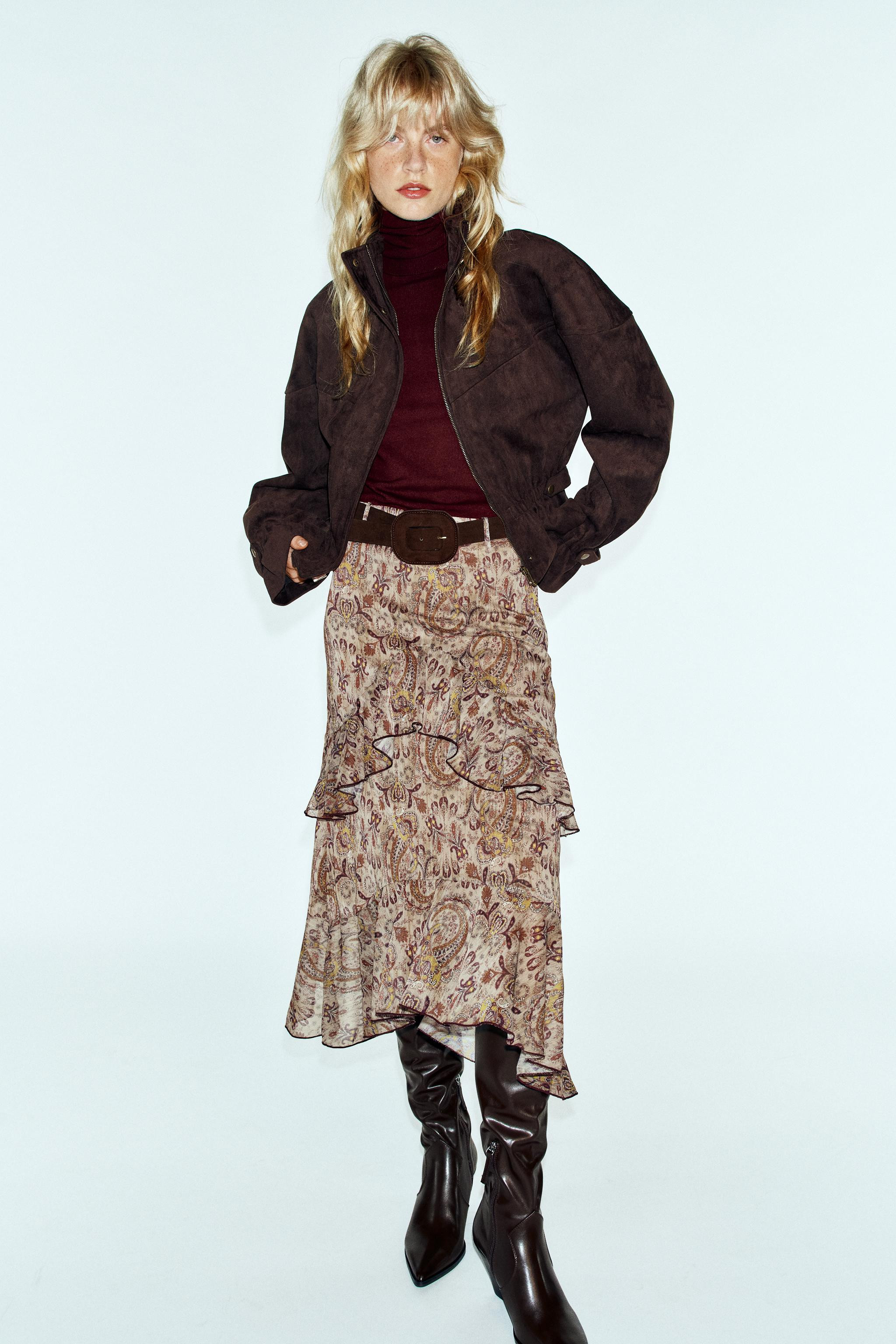 FAUX SUEDE JACKET | Zara UK