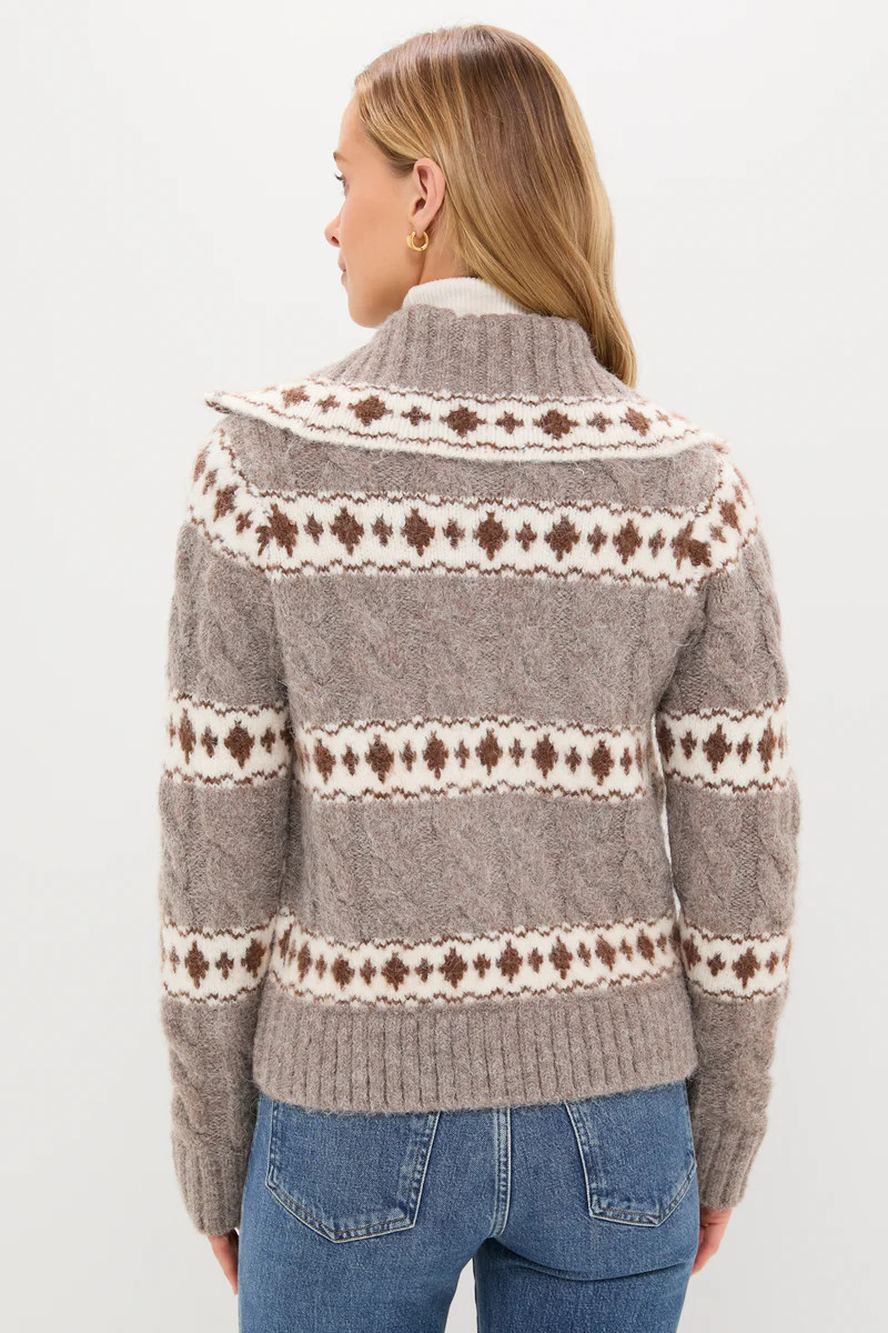 Striped Fair Isle Kinvara Cardigan | Tuckernuck (US)
