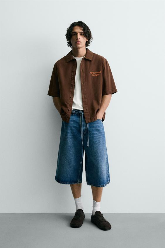 WASHED PRINTED SHIRT | Zara US