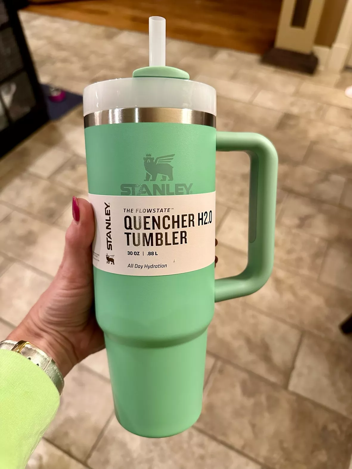 Stanley The Quencher 40 oz. H2.0 FlowState Tumbler in Jade