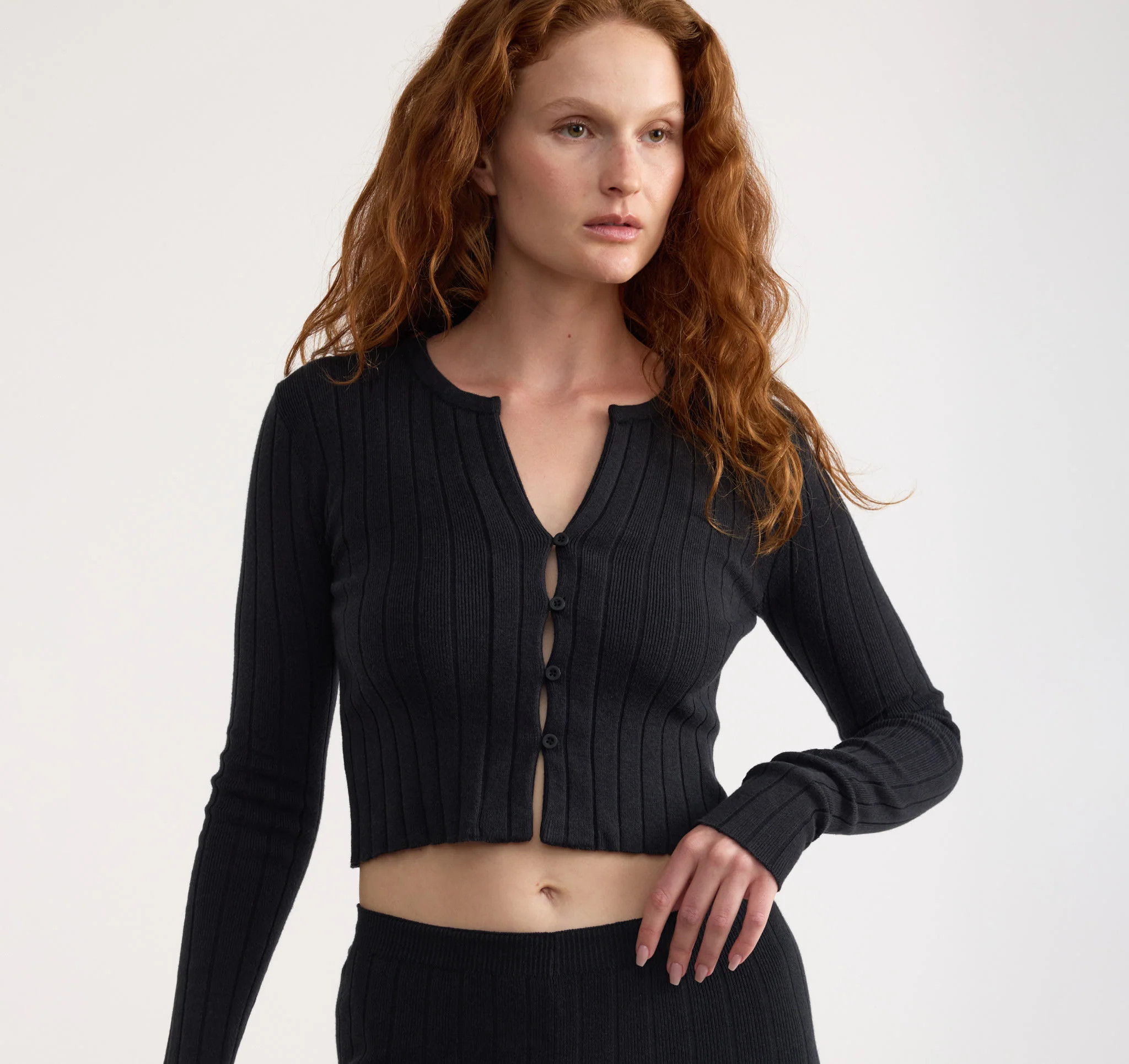 Buy Soft Knit Rib Crop Cardigan | Fast Delivery | Organic Basics US | Organic Basics