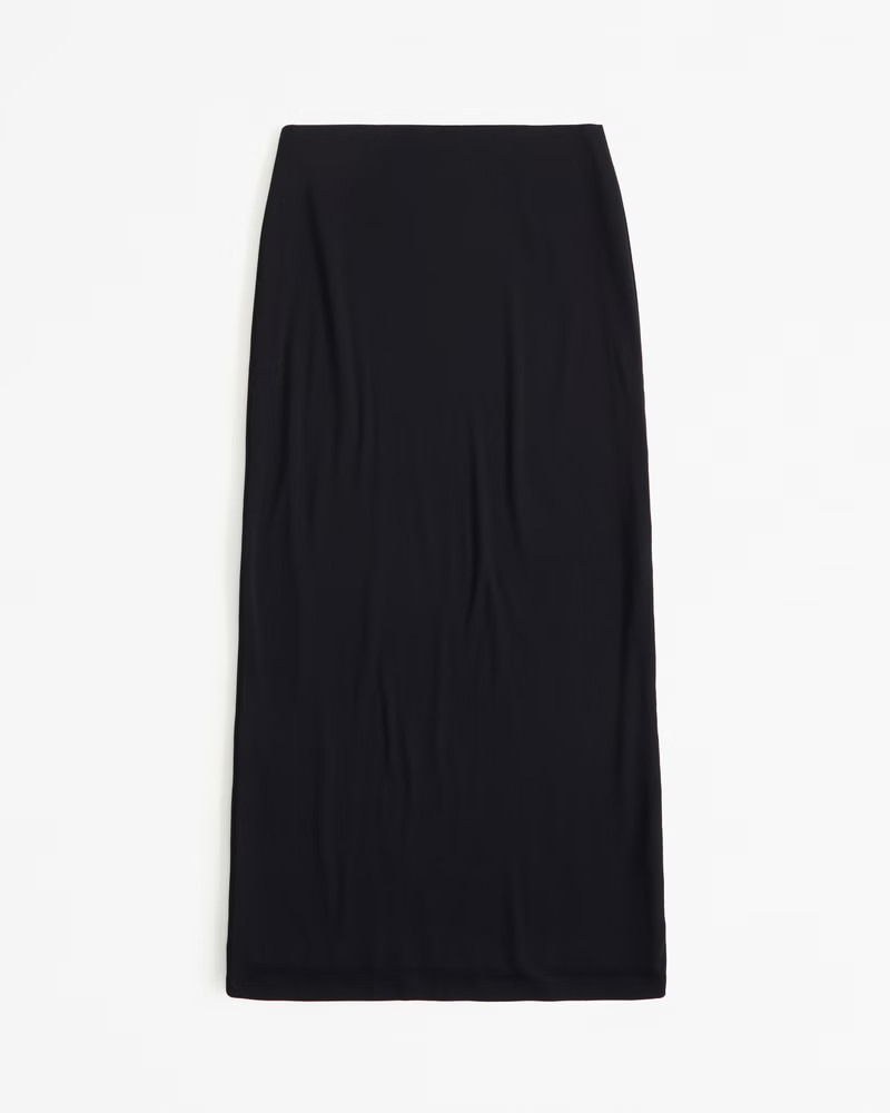 Rib Knit Maxi Skirt | Abercrombie & Fitch (US)