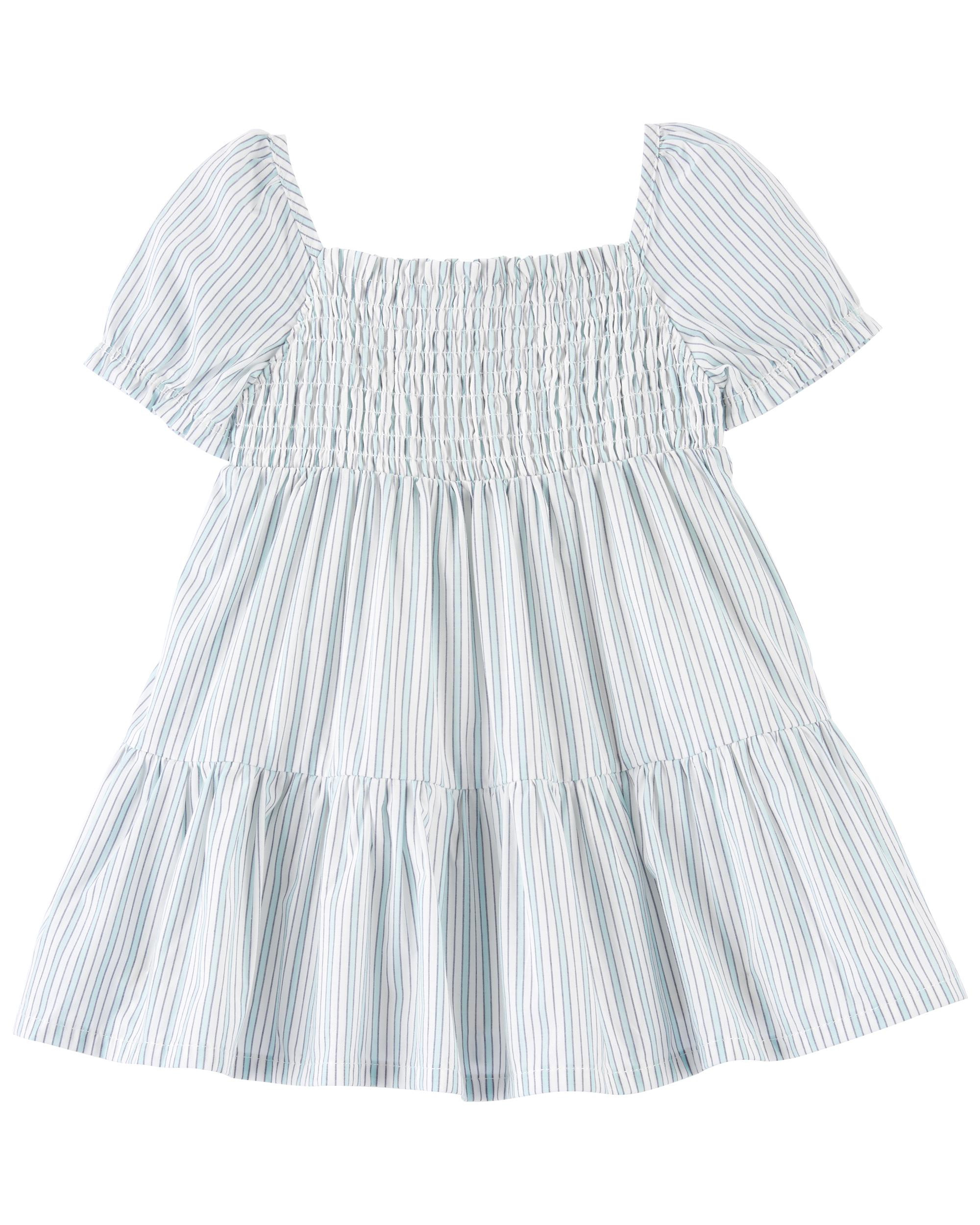 Baby Tiered Puff-Sleeve Cotton Dress | carters.com | Carter's