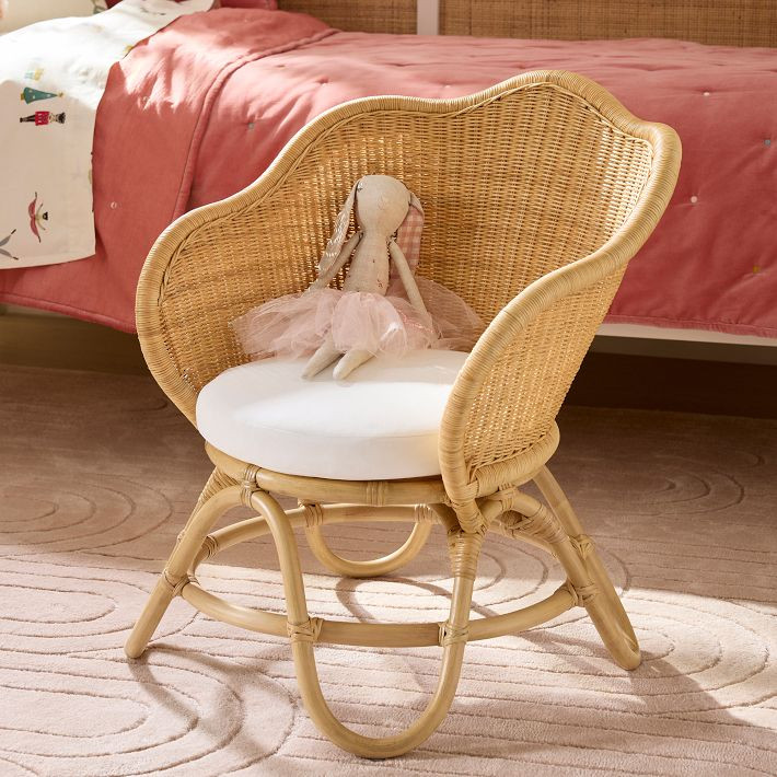Rattan Flower Kids Chair | West Elm (US)