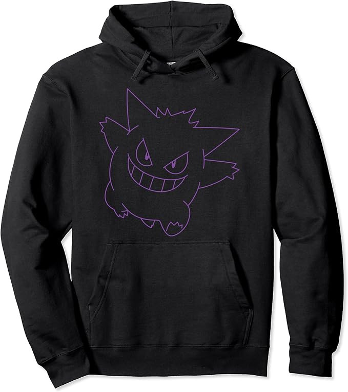 Pokémon Gengar Big Face Hoodie Pullover Hoodie | Amazon (US)