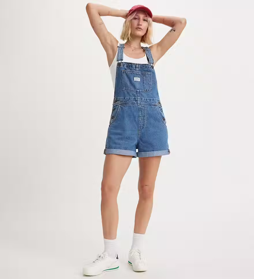 Vintage Women's Shortalls - Dark Wash | Levi's® US | LEVI'S (US)