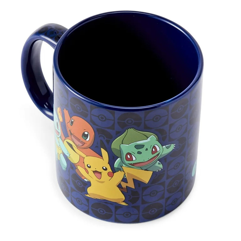 Pokémon Original Generation One Starters Coffee Mug | Features Pikachu & More | Walmart (US)