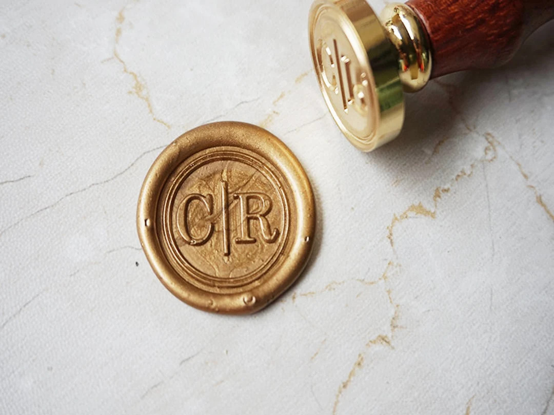 Personalized 2 Initials Monogram Wax Seal Stamp ,custom Wedding Stamp,your Art Work ,logo 94 Desi... | Etsy (US)