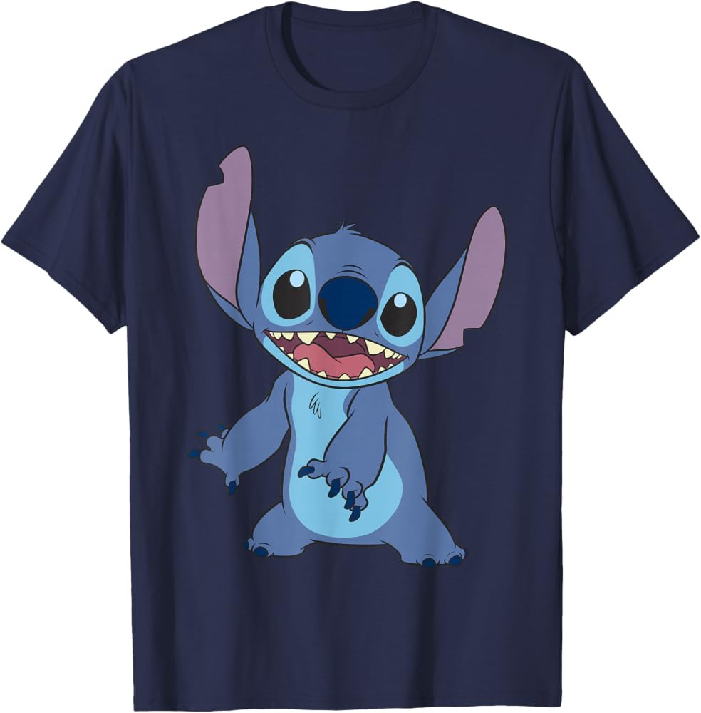 Disney Lilo & Stitch Simple Stitch Portrait T-Shirt | Amazon (US)