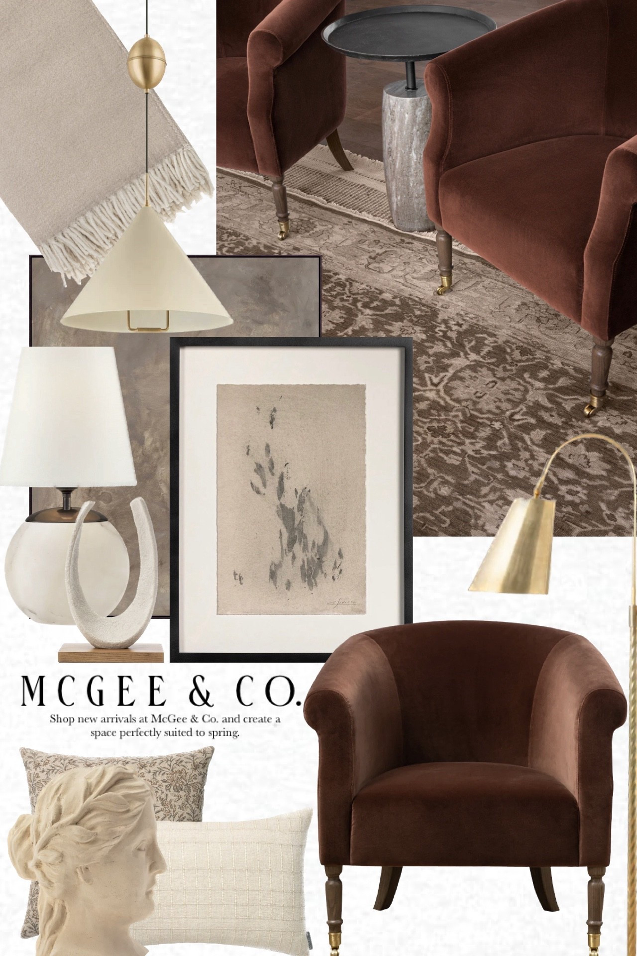 Spring home refresh 🤎

#home #decor #interiordesign #mcgee&co #decorations chair pillow lamp art pillow blanket mirror vase bust 

#LTKOver40 #LTKHome #LTKSaleAlert