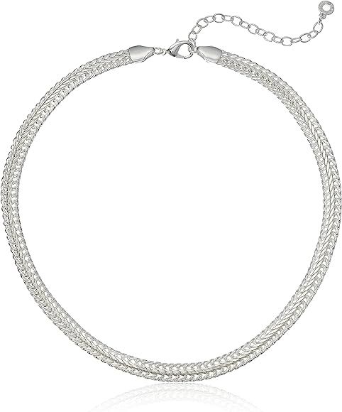 Anne Klein Classics Gold-Tone Flat Chain Necklace | Amazon (US)