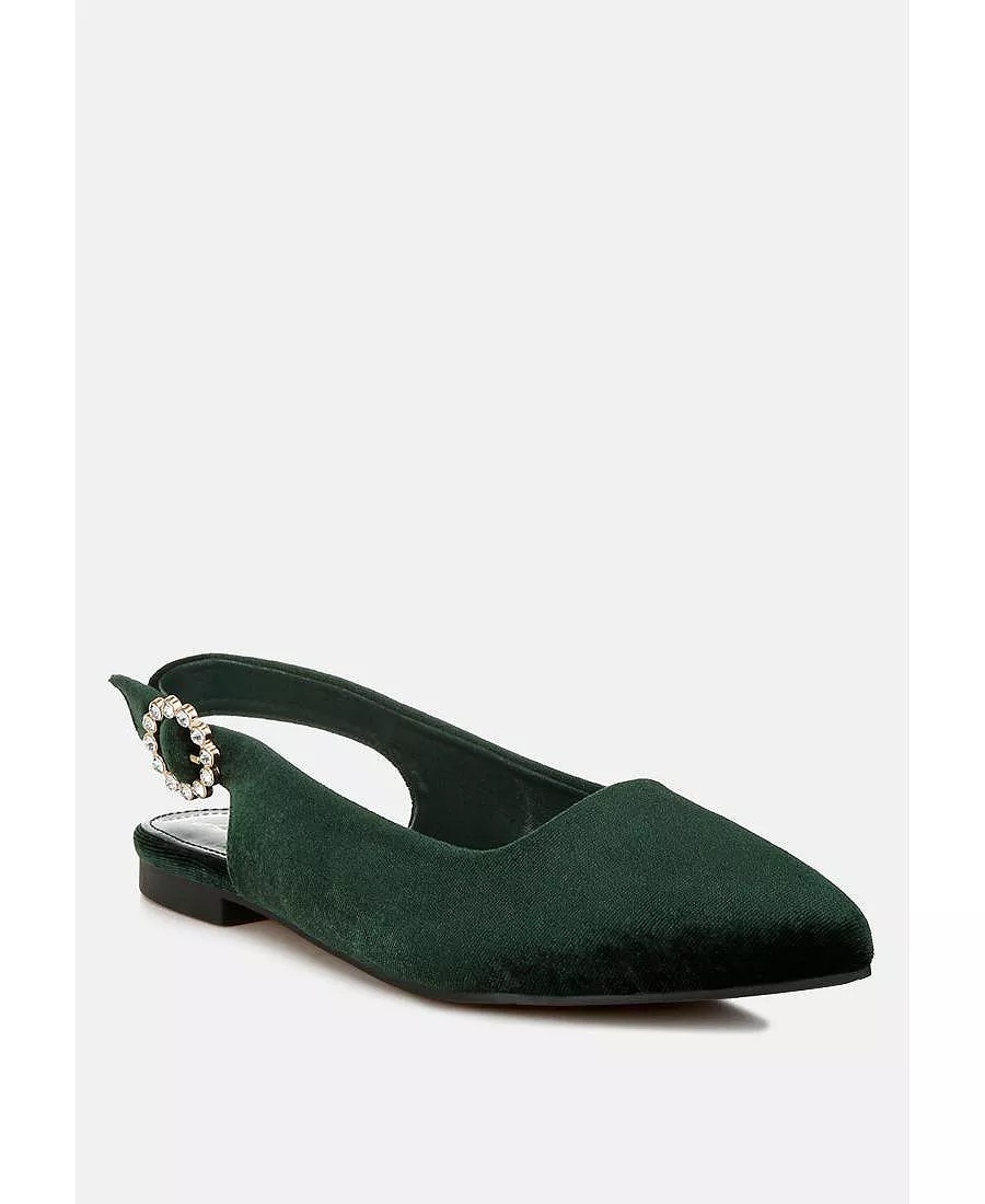 Womens Dolan Velvet Slingback Flat s Sandals | Macy's