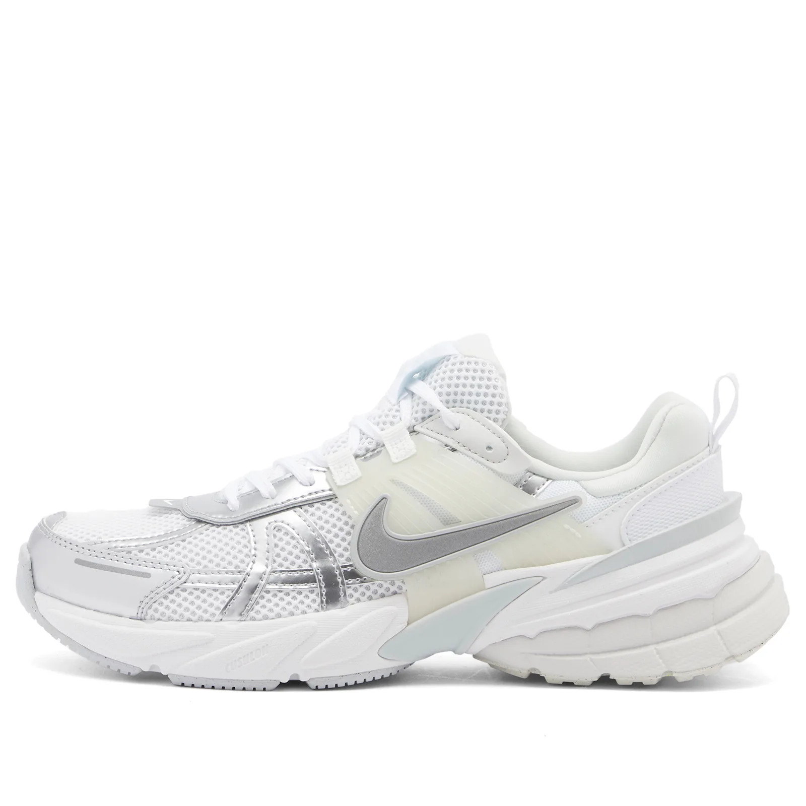 Nike Women's W V2K Run Sneakers in White/Silver/Platinum, Size UK 8.5 | END. Clothing