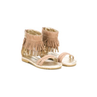 Cesare Paciotti Kids fringed sandals - Nude & Neutrals | Farfetch EU