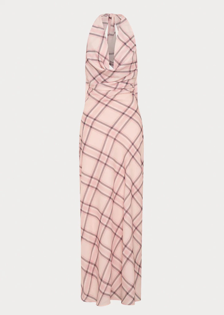 Muse Maxi Dress - Pink Check | Peppermayo (Global)