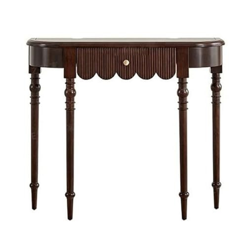Console Table, Vintage Solid Wood Console Table, Half Moon Entryway Table for Entryway, 39.37 Inc... | Amazon (US)