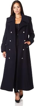 De La Creme Fashions Womens Long Military Wool Cashmere Winter Coat | Amazon (UK)