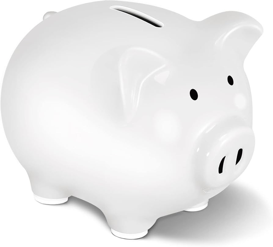 Koicaxy Piggy Bank, DIY Coin Bank for Girls Boys Kids, Ceramic Money Bank Practical Gift for Birt... | Amazon (US)