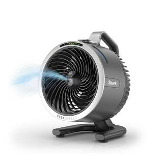 FlexBreeze HydroGo 8.4 in. 5-Fan Speeds Personal Misting Portable Fan in Dark Grey with Ultra-Qui... | The Home Depot